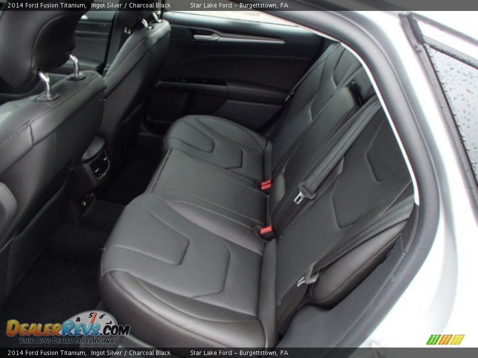 Rear Seat of 2014 Ford Fusion Titanium Photo #12