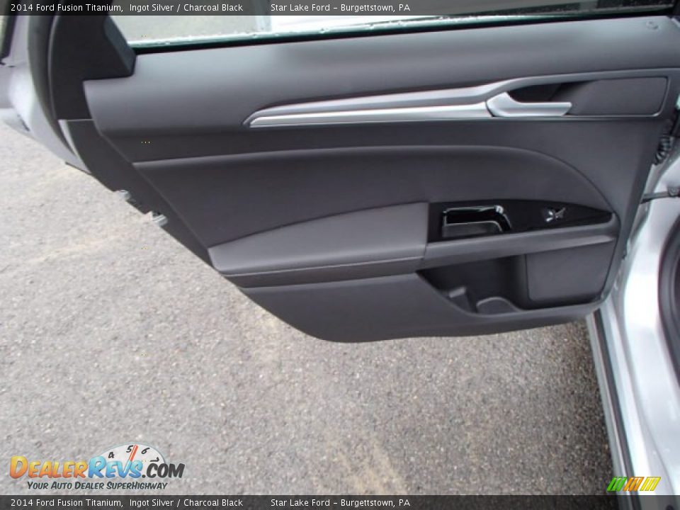 2014 Ford Fusion Titanium Ingot Silver / Charcoal Black Photo #13