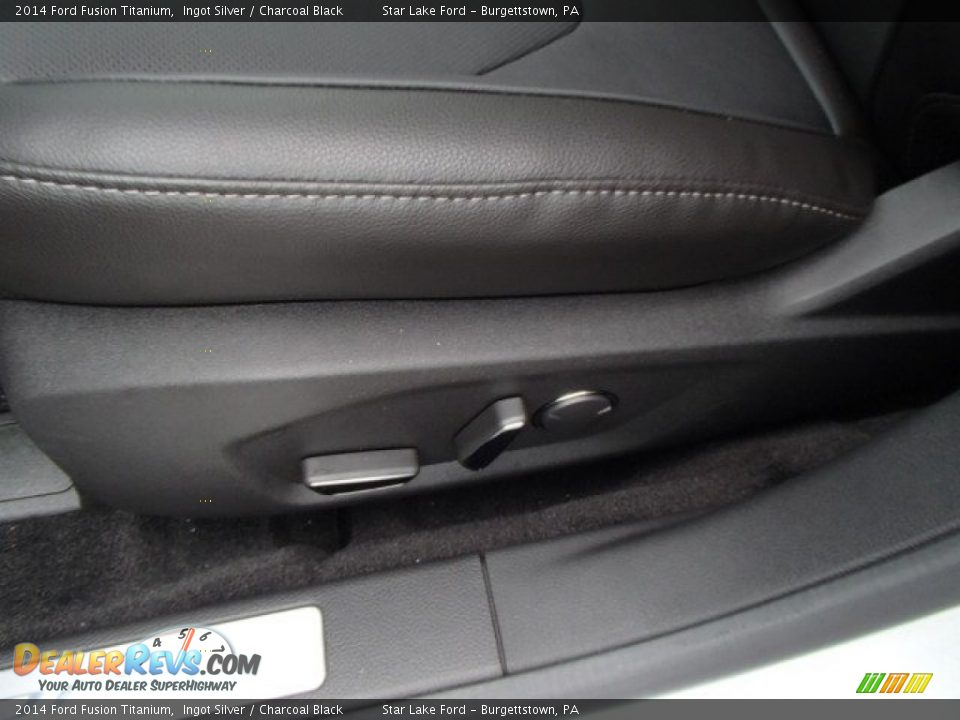 2014 Ford Fusion Titanium Ingot Silver / Charcoal Black Photo #16