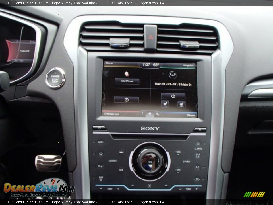 2014 Ford Fusion Titanium Ingot Silver / Charcoal Black Photo #18