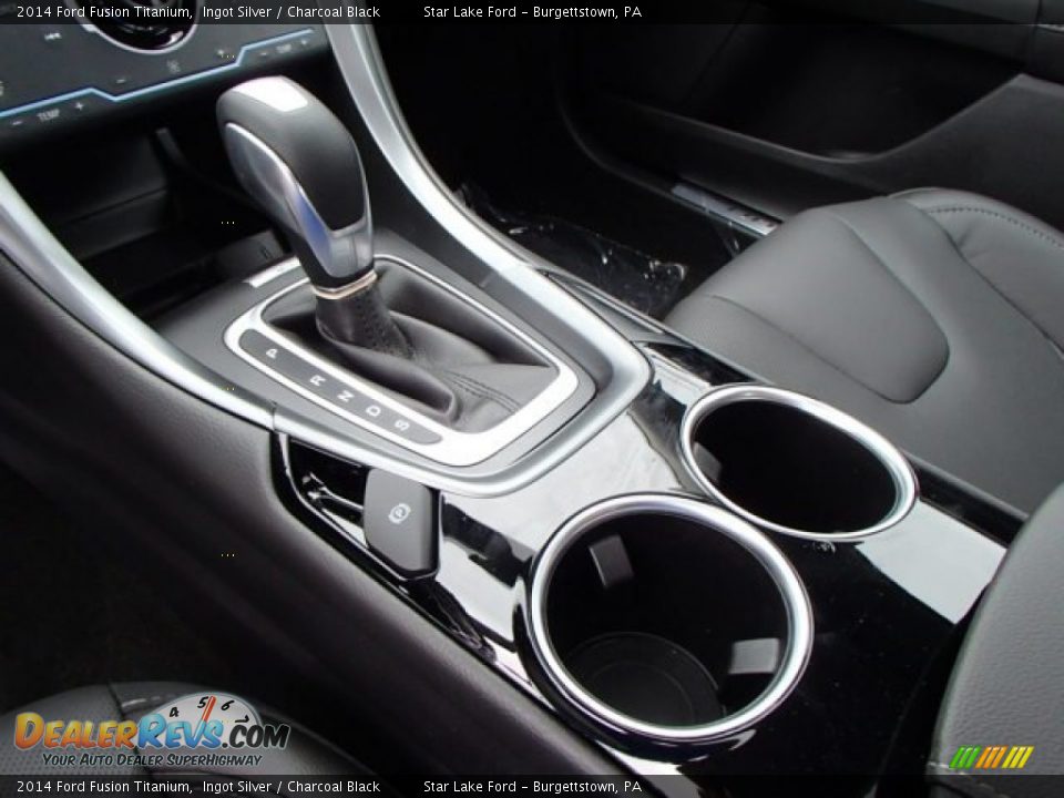 2014 Ford Fusion Titanium Ingot Silver / Charcoal Black Photo #19
