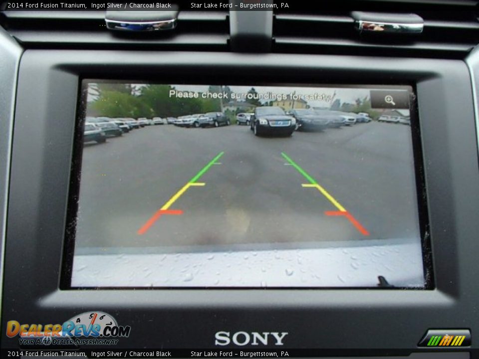 2014 Ford Fusion Titanium Ingot Silver / Charcoal Black Photo #21