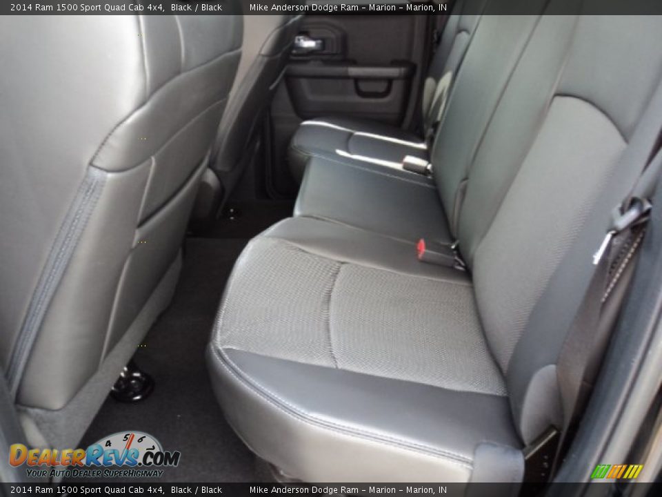 Rear Seat of 2014 Ram 1500 Sport Quad Cab 4x4 Photo #8