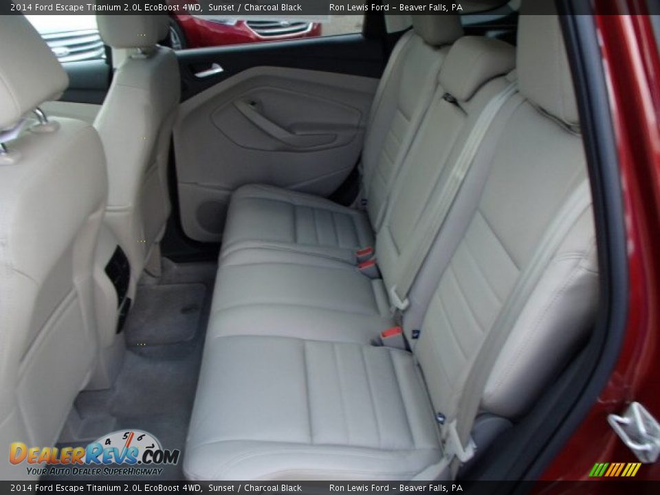 2014 Ford Escape Titanium 2.0L EcoBoost 4WD Sunset / Charcoal Black Photo #11