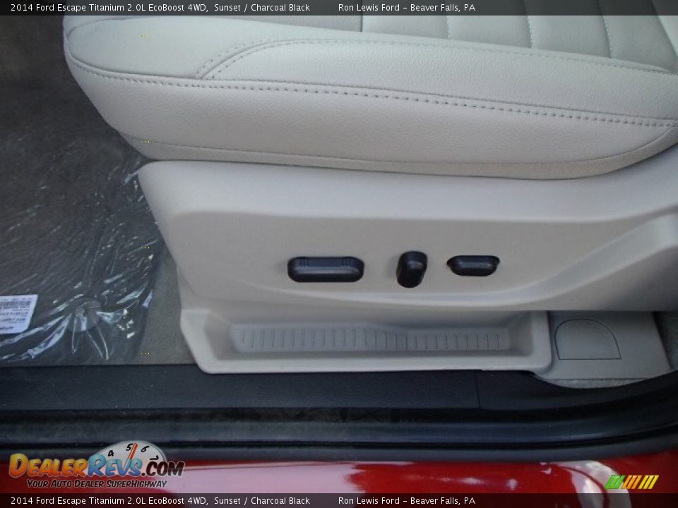 2014 Ford Escape Titanium 2.0L EcoBoost 4WD Sunset / Charcoal Black Photo #14