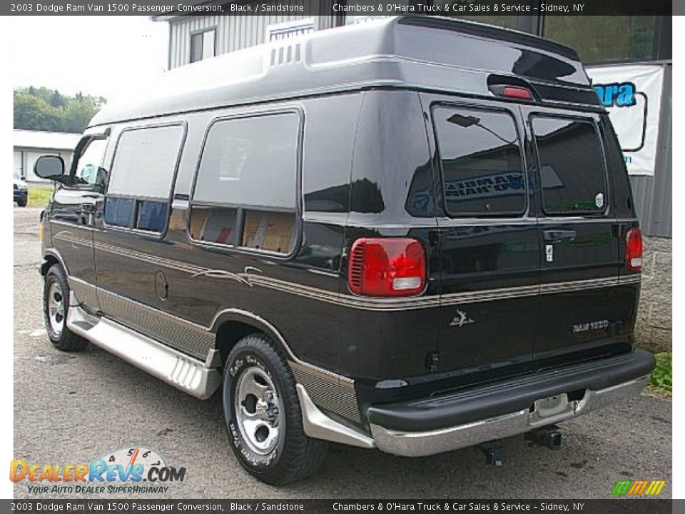 2003 Dodge Ram Van 1500 Passenger Conversion Black / Sandstone Photo #11