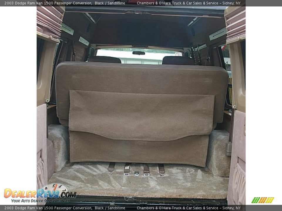 2003 Dodge Ram Van 1500 Passenger Conversion Black / Sandstone Photo #12