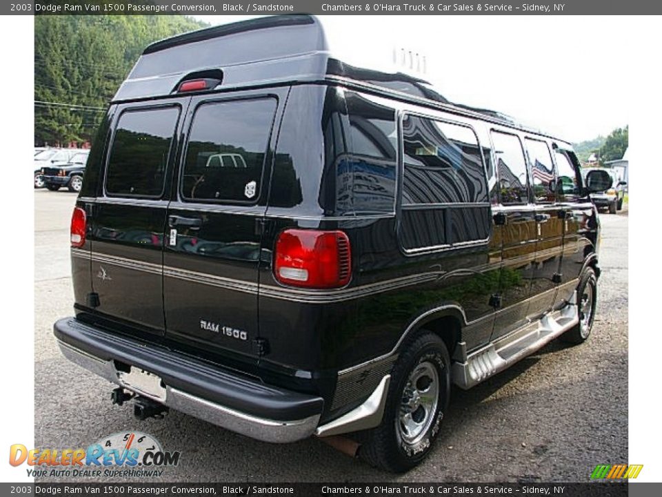 2003 Dodge Ram Van 1500 Passenger Conversion Black / Sandstone Photo #13