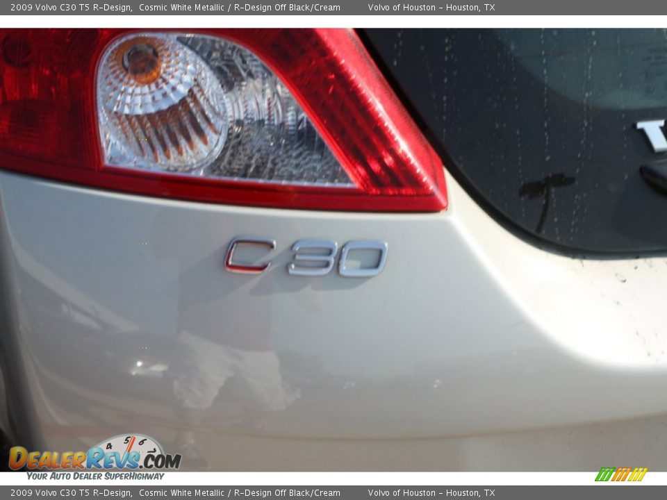 2009 Volvo C30 T5 R-Design Cosmic White Metallic / R-Design Off Black/Cream Photo #5
