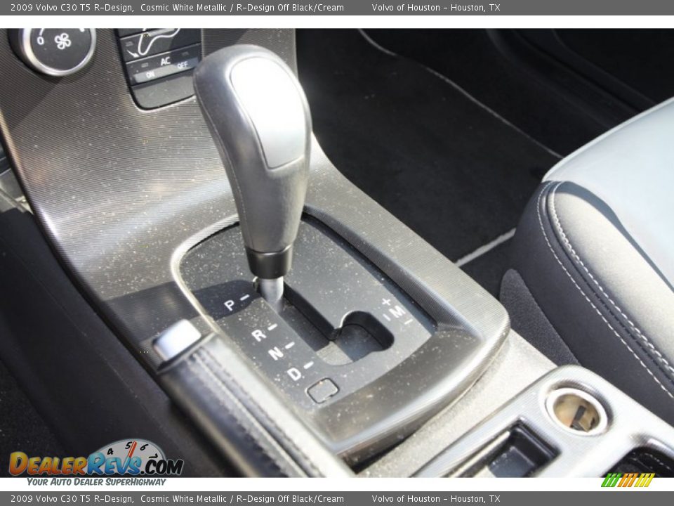2009 Volvo C30 T5 R-Design Cosmic White Metallic / R-Design Off Black/Cream Photo #15
