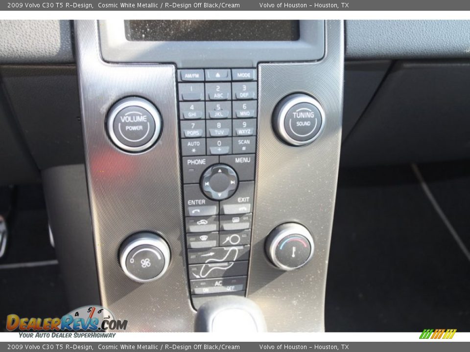 2009 Volvo C30 T5 R-Design Cosmic White Metallic / R-Design Off Black/Cream Photo #16