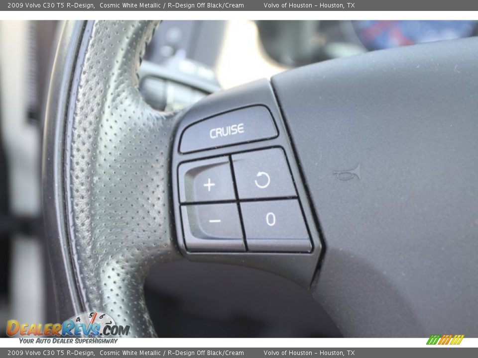 2009 Volvo C30 T5 R-Design Cosmic White Metallic / R-Design Off Black/Cream Photo #18