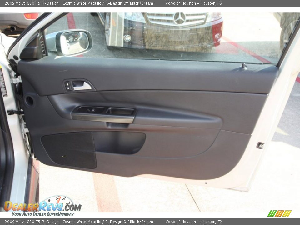 2009 Volvo C30 T5 R-Design Cosmic White Metallic / R-Design Off Black/Cream Photo #20