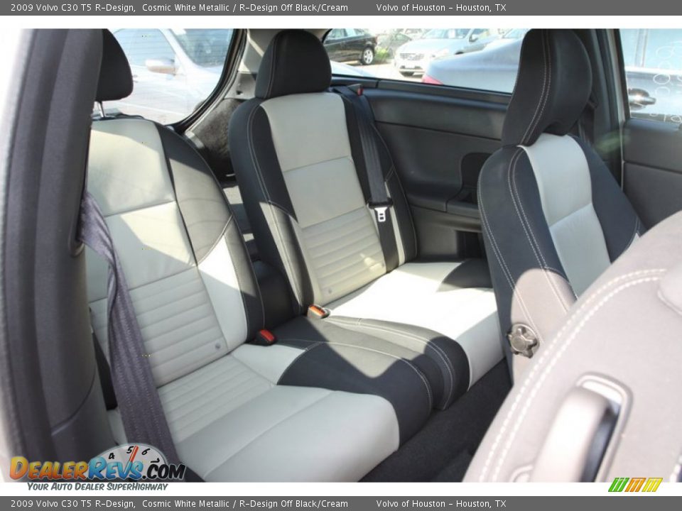 2009 Volvo C30 T5 R-Design Cosmic White Metallic / R-Design Off Black/Cream Photo #23