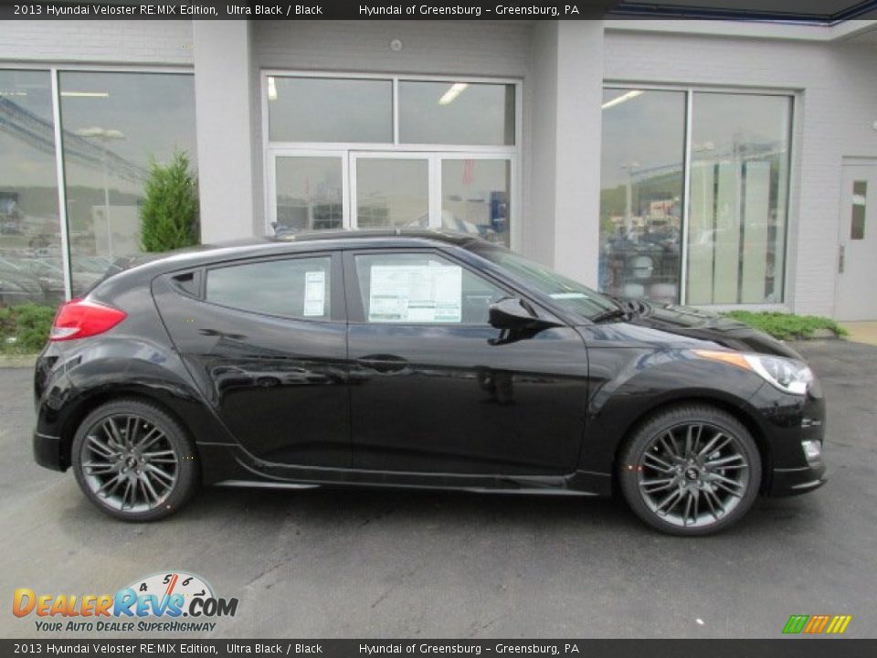 2013 Hyundai Veloster RE:MIX Edition Ultra Black / Black Photo #2