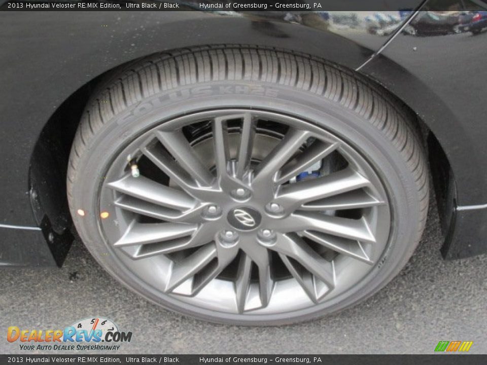 2013 Hyundai Veloster RE:MIX Edition Ultra Black / Black Photo #3