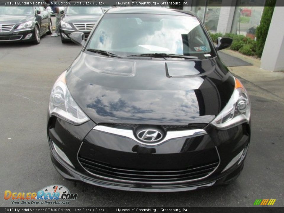 2013 Hyundai Veloster RE:MIX Edition Ultra Black / Black Photo #4