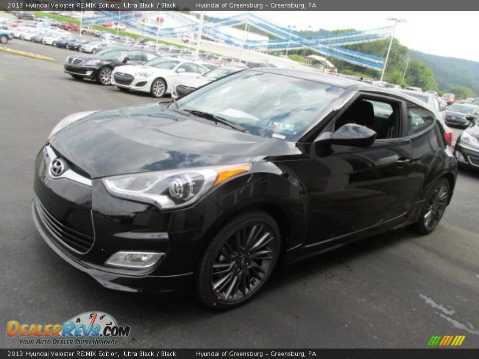 2013 Hyundai Veloster RE:MIX Edition Ultra Black / Black Photo #5
