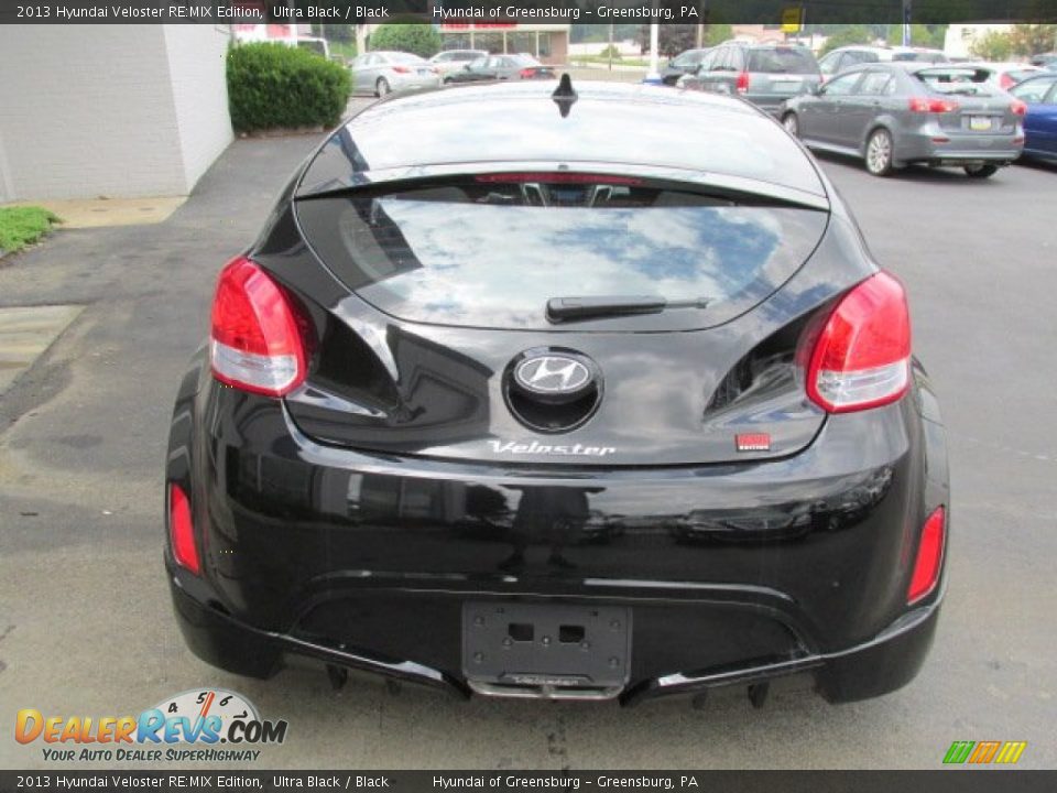 2013 Hyundai Veloster RE:MIX Edition Ultra Black / Black Photo #7