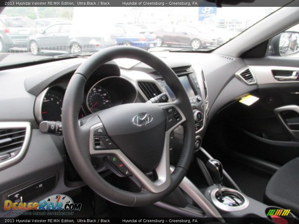 2013 Hyundai Veloster RE:MIX Edition Ultra Black / Black Photo #9