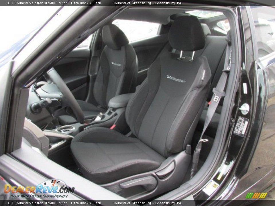 2013 Hyundai Veloster RE:MIX Edition Ultra Black / Black Photo #11