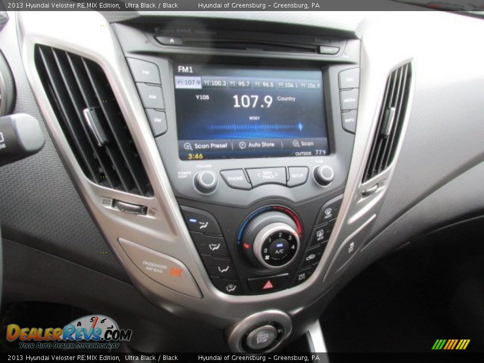 2013 Hyundai Veloster RE:MIX Edition Ultra Black / Black Photo #12