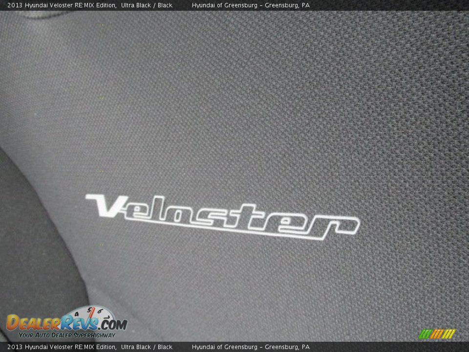 2013 Hyundai Veloster RE:MIX Edition Ultra Black / Black Photo #14