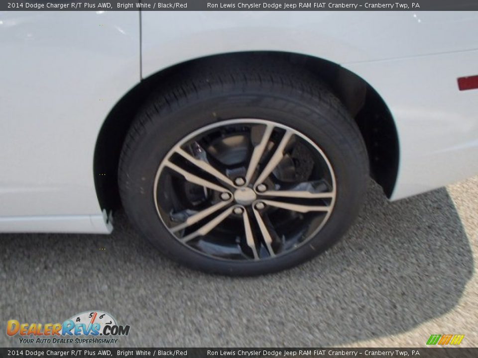 2014 Dodge Charger R/T Plus AWD Bright White / Black/Red Photo #9