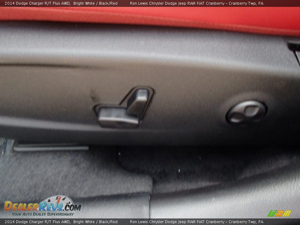2014 Dodge Charger R/T Plus AWD Bright White / Black/Red Photo #14