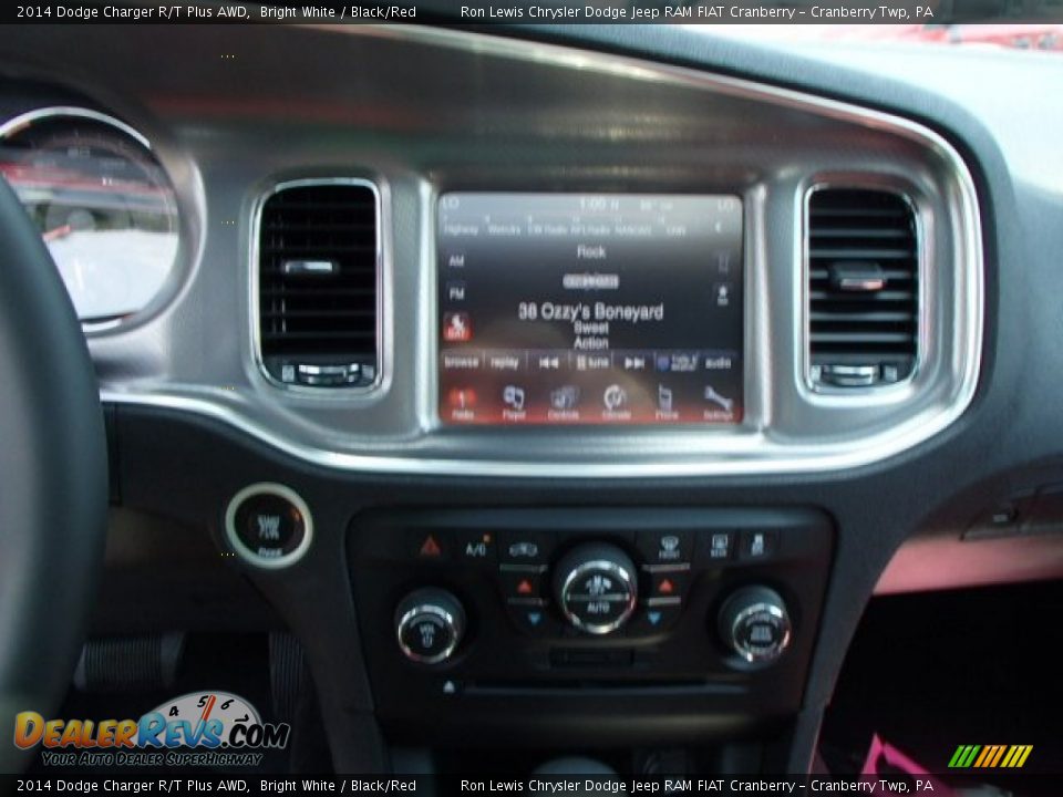 2014 Dodge Charger R/T Plus AWD Bright White / Black/Red Photo #16