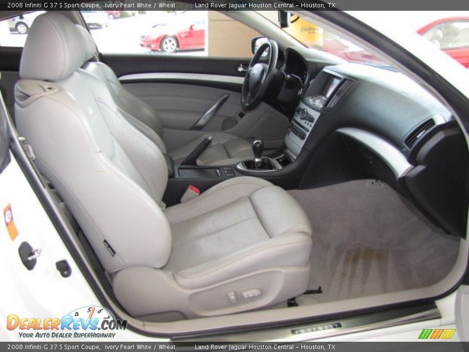 2008 Infiniti G 37 S Sport Coupe Ivory Pearl White / Wheat Photo #4