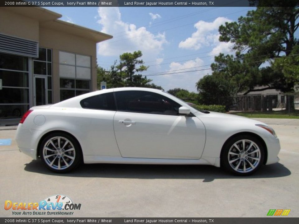 2008 Infiniti G 37 S Sport Coupe Ivory Pearl White / Wheat Photo #11