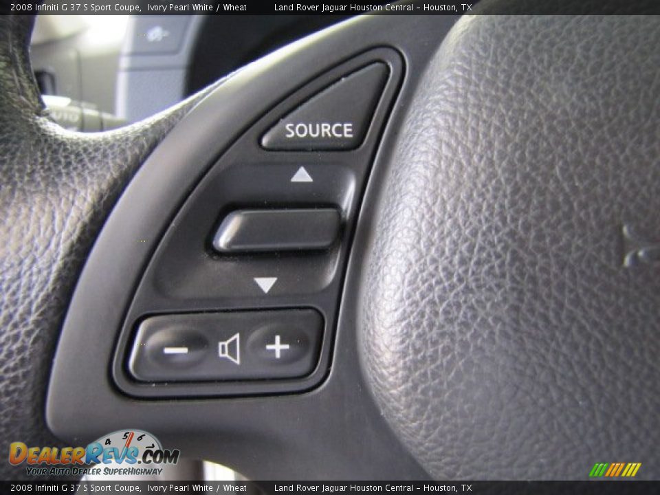 2008 Infiniti G 37 S Sport Coupe Ivory Pearl White / Wheat Photo #14
