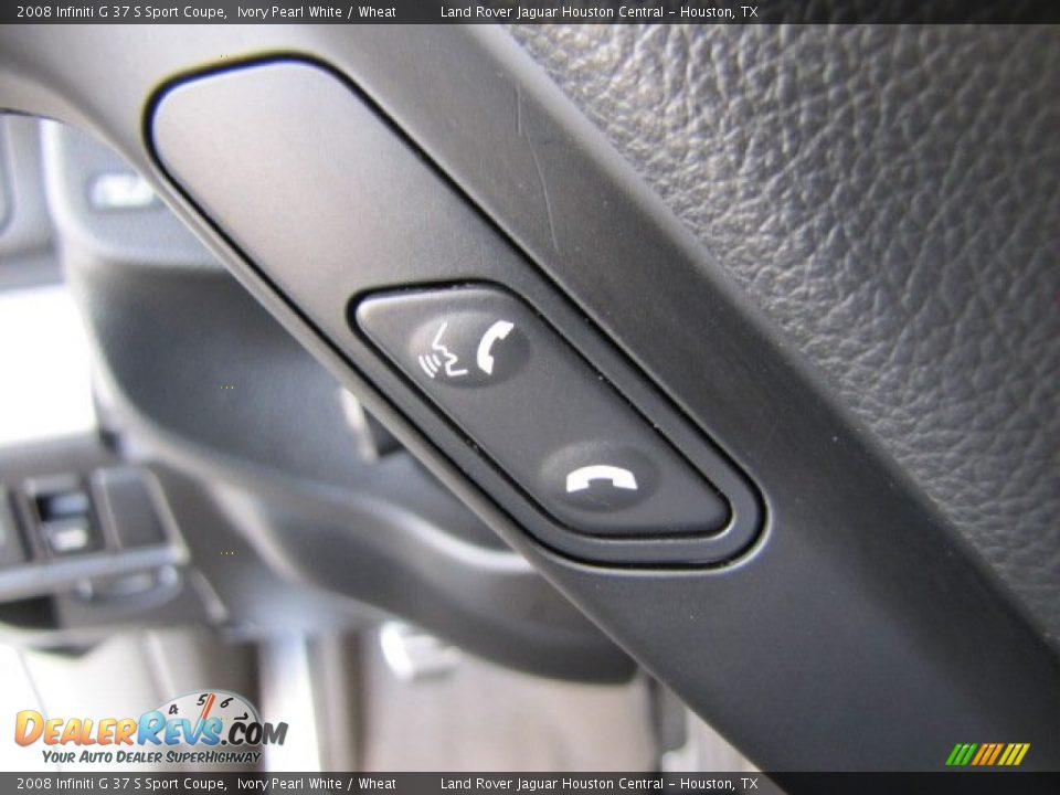 2008 Infiniti G 37 S Sport Coupe Ivory Pearl White / Wheat Photo #15