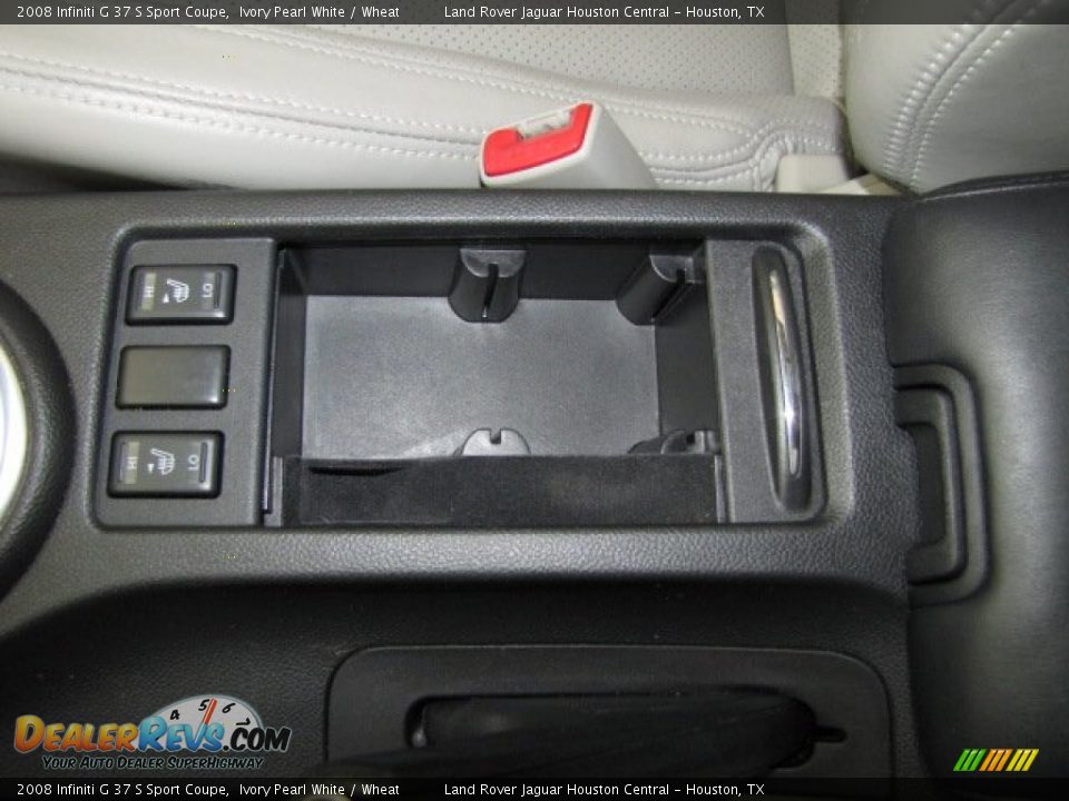 2008 Infiniti G 37 S Sport Coupe Ivory Pearl White / Wheat Photo #23