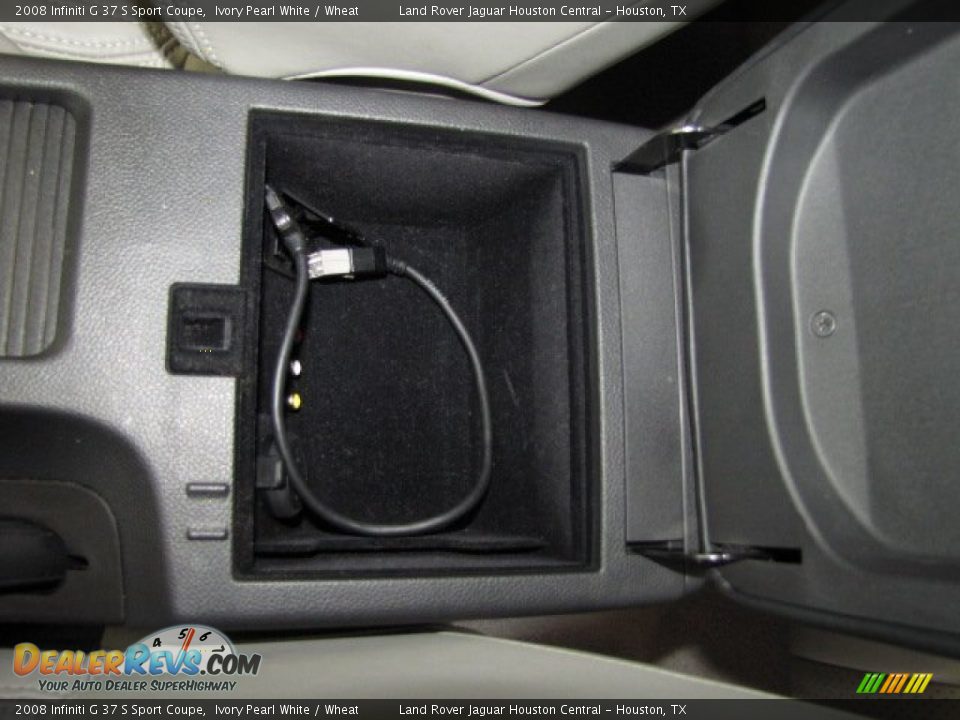 2008 Infiniti G 37 S Sport Coupe Ivory Pearl White / Wheat Photo #25