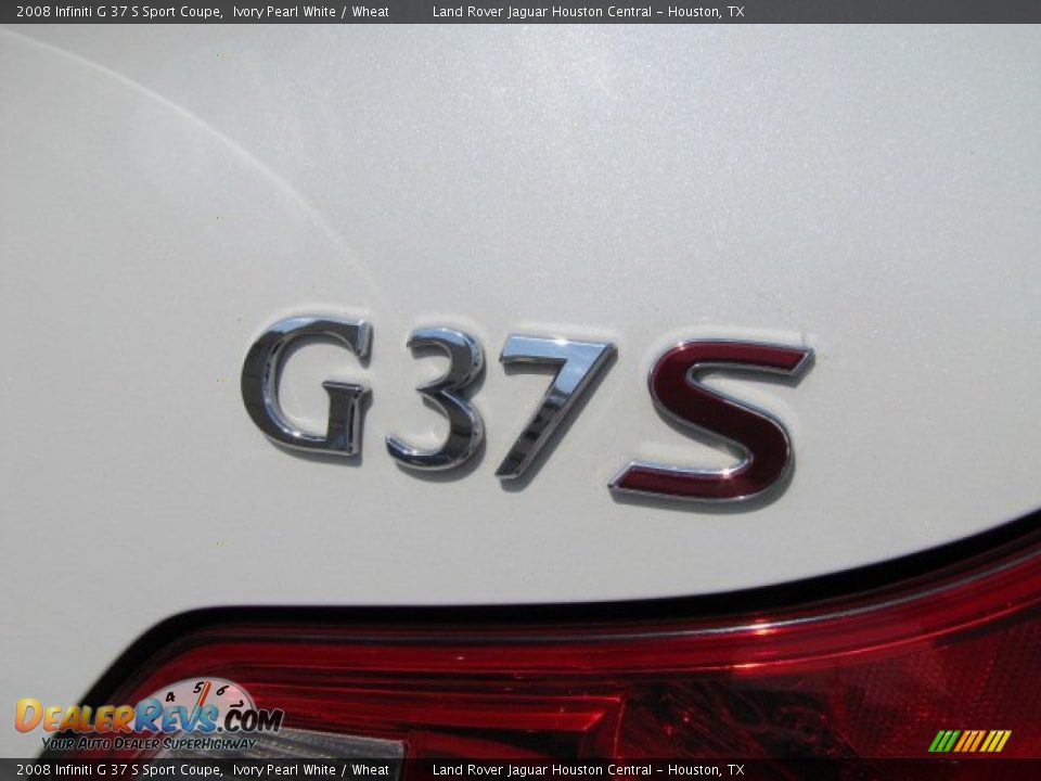 2008 Infiniti G 37 S Sport Coupe Ivory Pearl White / Wheat Photo #26