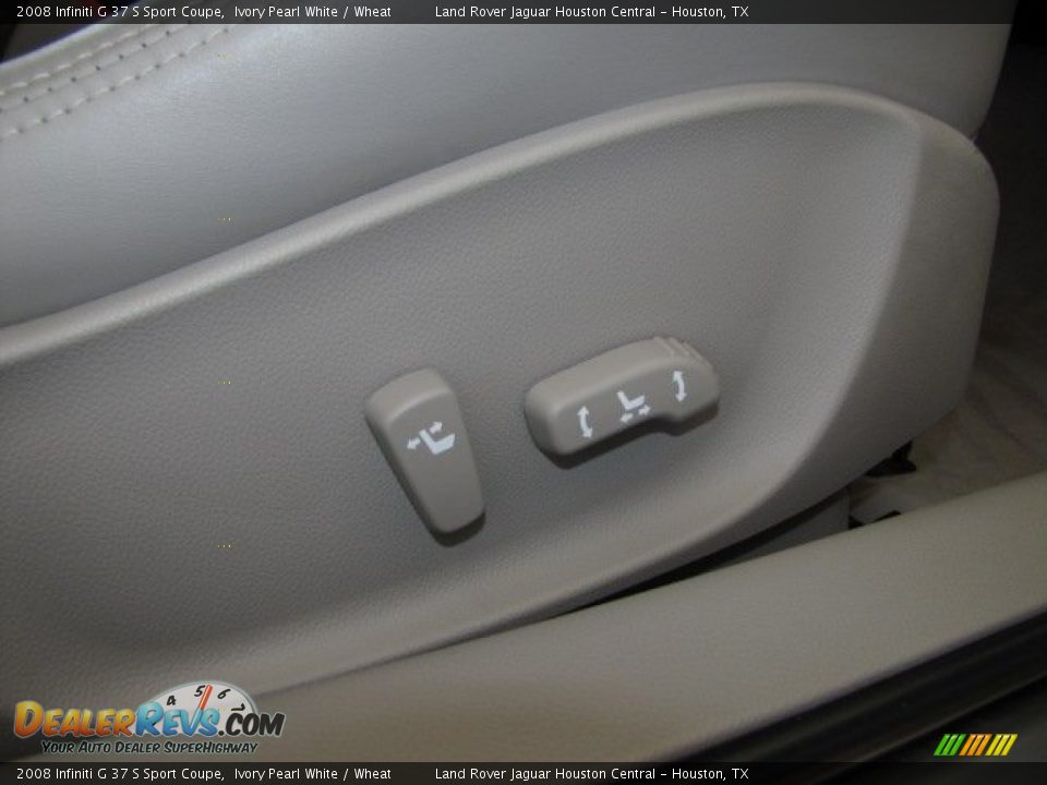 2008 Infiniti G 37 S Sport Coupe Ivory Pearl White / Wheat Photo #27