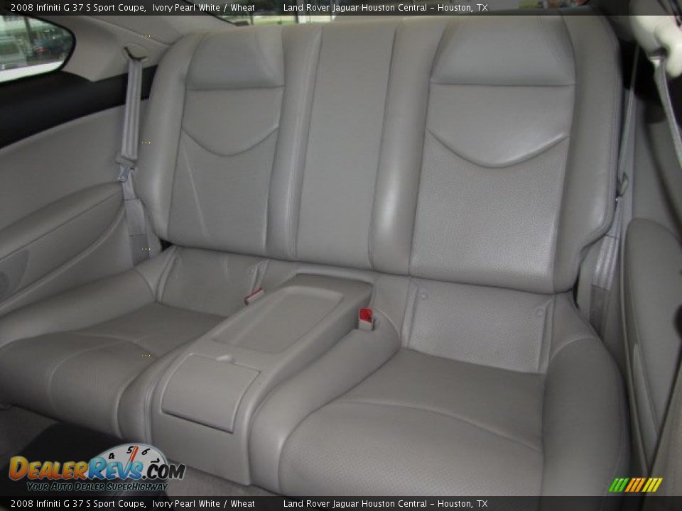 2008 Infiniti G 37 S Sport Coupe Ivory Pearl White / Wheat Photo #28