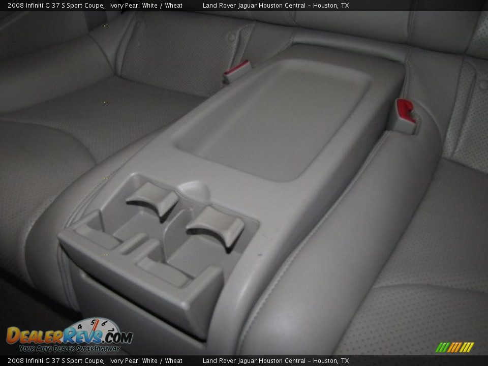 2008 Infiniti G 37 S Sport Coupe Ivory Pearl White / Wheat Photo #29