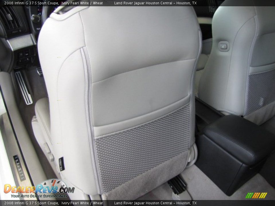 2008 Infiniti G 37 S Sport Coupe Ivory Pearl White / Wheat Photo #30