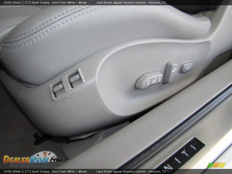 2008 Infiniti G 37 S Sport Coupe Ivory Pearl White / Wheat Photo #32