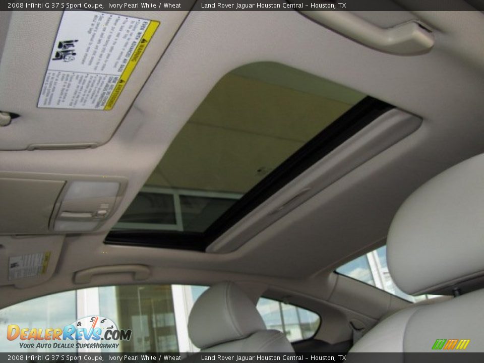 2008 Infiniti G 37 S Sport Coupe Ivory Pearl White / Wheat Photo #33