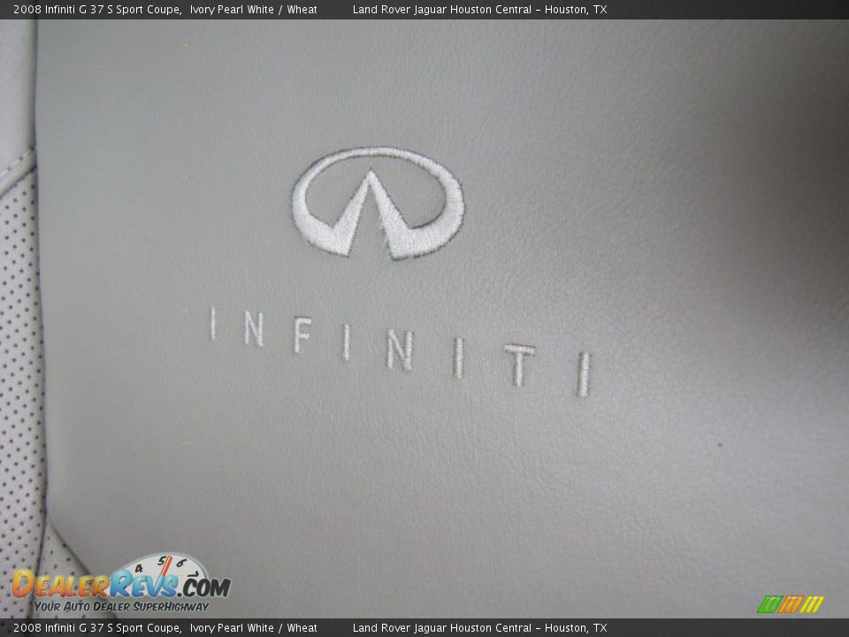 2008 Infiniti G 37 S Sport Coupe Ivory Pearl White / Wheat Photo #34