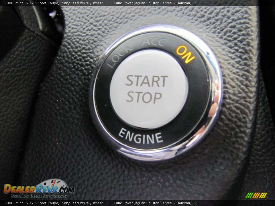 2008 Infiniti G 37 S Sport Coupe Ivory Pearl White / Wheat Photo #36