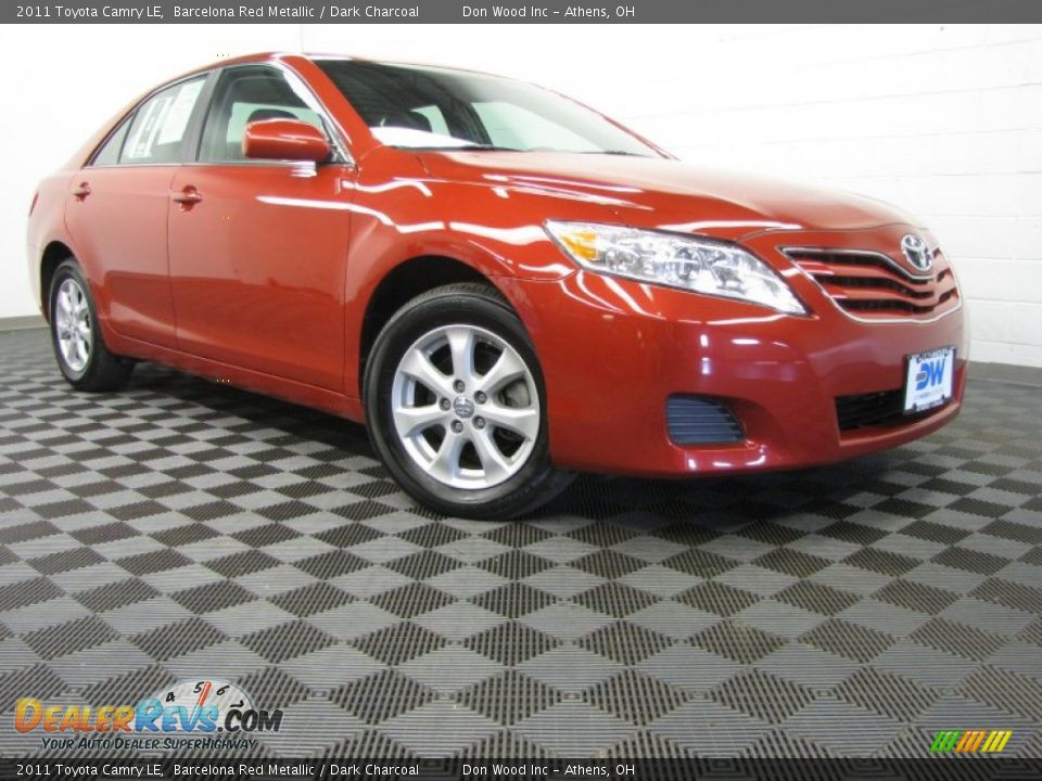 2011 Toyota Camry LE Barcelona Red Metallic / Dark Charcoal Photo #1