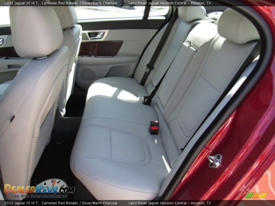 2013 Jaguar XF I4 T Carnelian Red Metallic / Dove/Warm Charcoal Photo #4