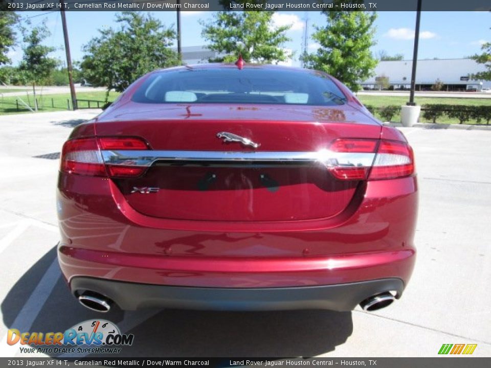 2013 Jaguar XF I4 T Carnelian Red Metallic / Dove/Warm Charcoal Photo #9