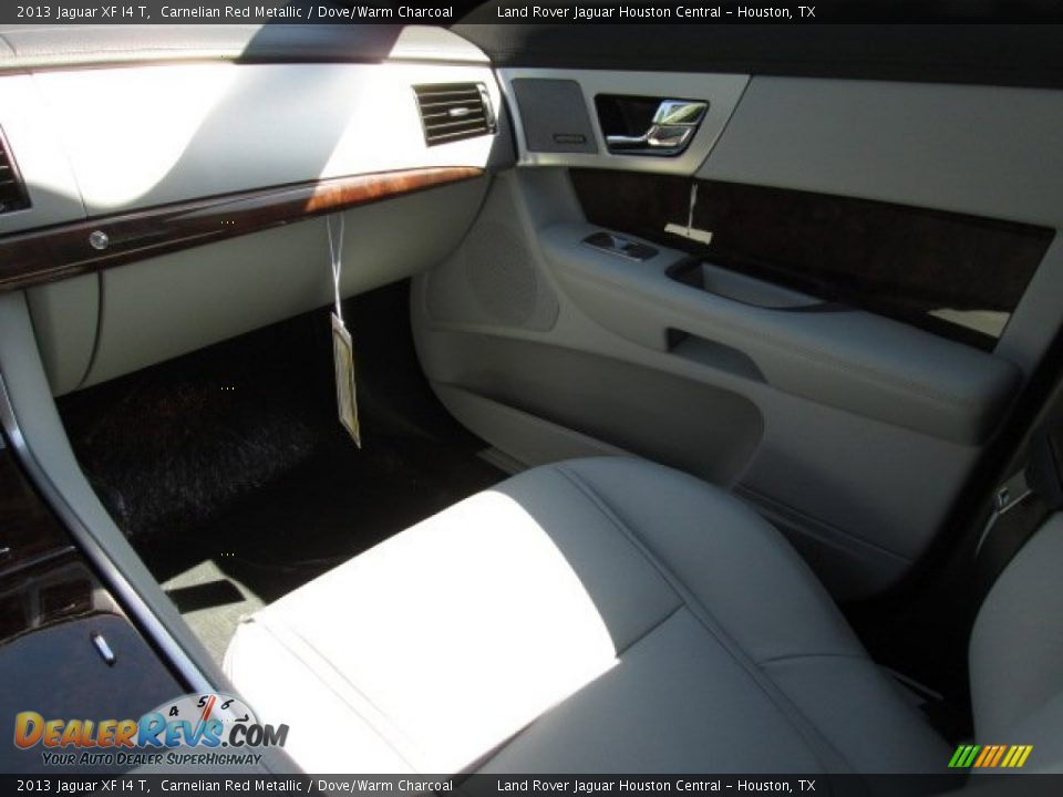 2013 Jaguar XF I4 T Carnelian Red Metallic / Dove/Warm Charcoal Photo #13