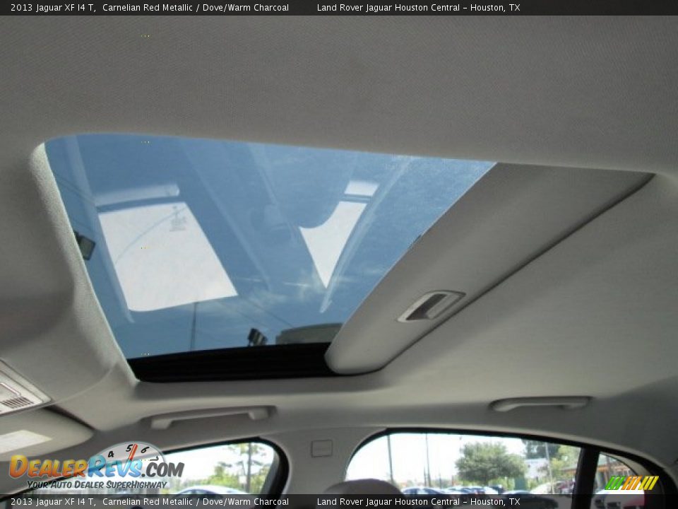 2013 Jaguar XF I4 T Carnelian Red Metallic / Dove/Warm Charcoal Photo #15